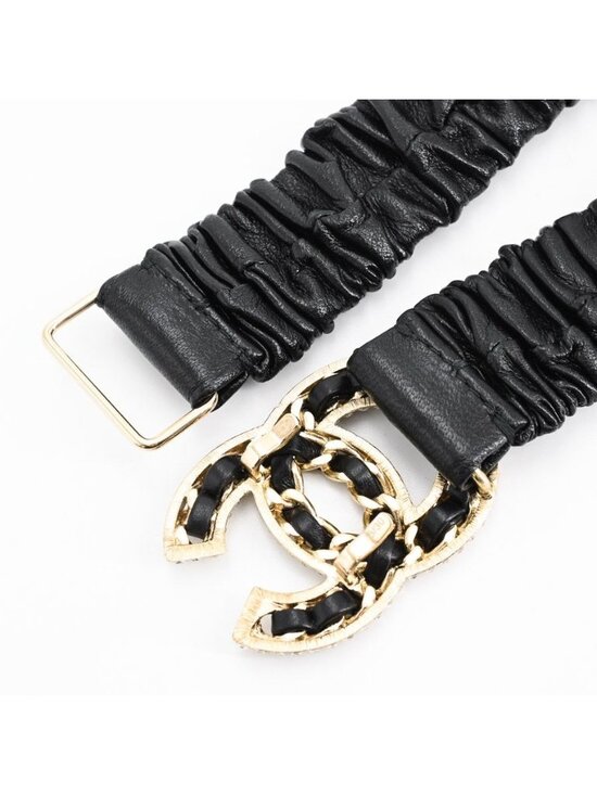 Chanel Belt Leather Belts Black main image 6